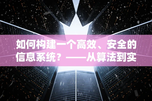 如何构建一个高效、安全的信息系统？——从算法到实践的深度解析