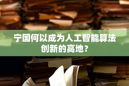 宁国何以成为人工智能算法创新的高地？