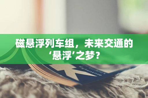 磁悬浮列车组，未来交通的‘悬浮’之梦？