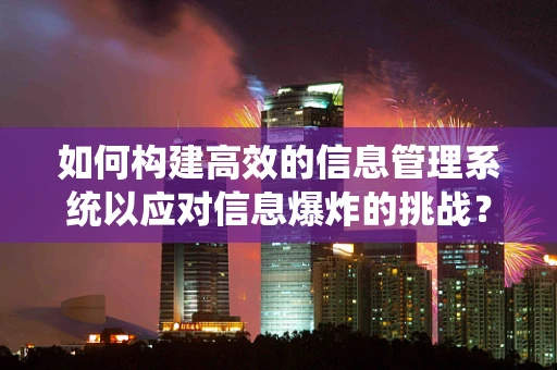 如何构建高效的信息管理系统以应对信息爆炸的挑战？