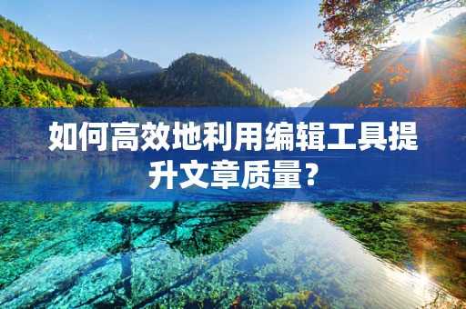 如何高效地利用编辑工具提升文章质量？