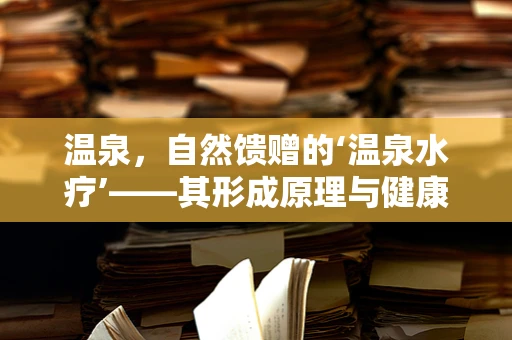 温泉，自然馈赠的‘温泉水疗’——其形成原理与健康益处