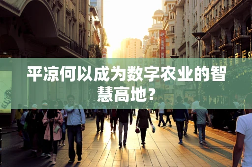 平凉何以成为数字农业的智慧高地？