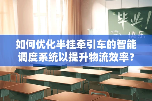 如何优化半挂牵引车的智能调度系统以提升物流效率？