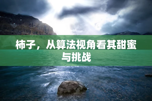 柿子，从算法视角看其甜蜜与挑战