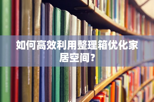 如何高效利用整理箱优化家居空间？